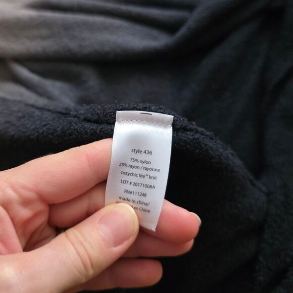 Barefoot Dreams Gray Ombre Cozychic Lite Knit Open Waterfall Cardigan S/M - Picture 5 of 5